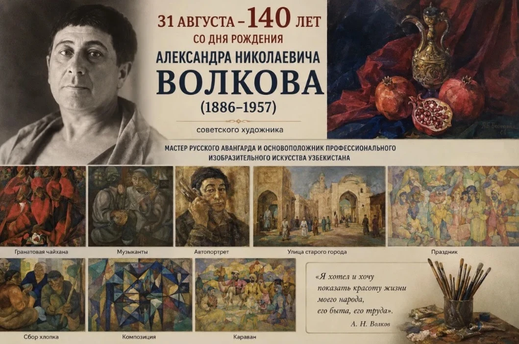 🎨 31 августа — 140 лет со дня рождения Александра Николаевича Волкова (1886–1957).