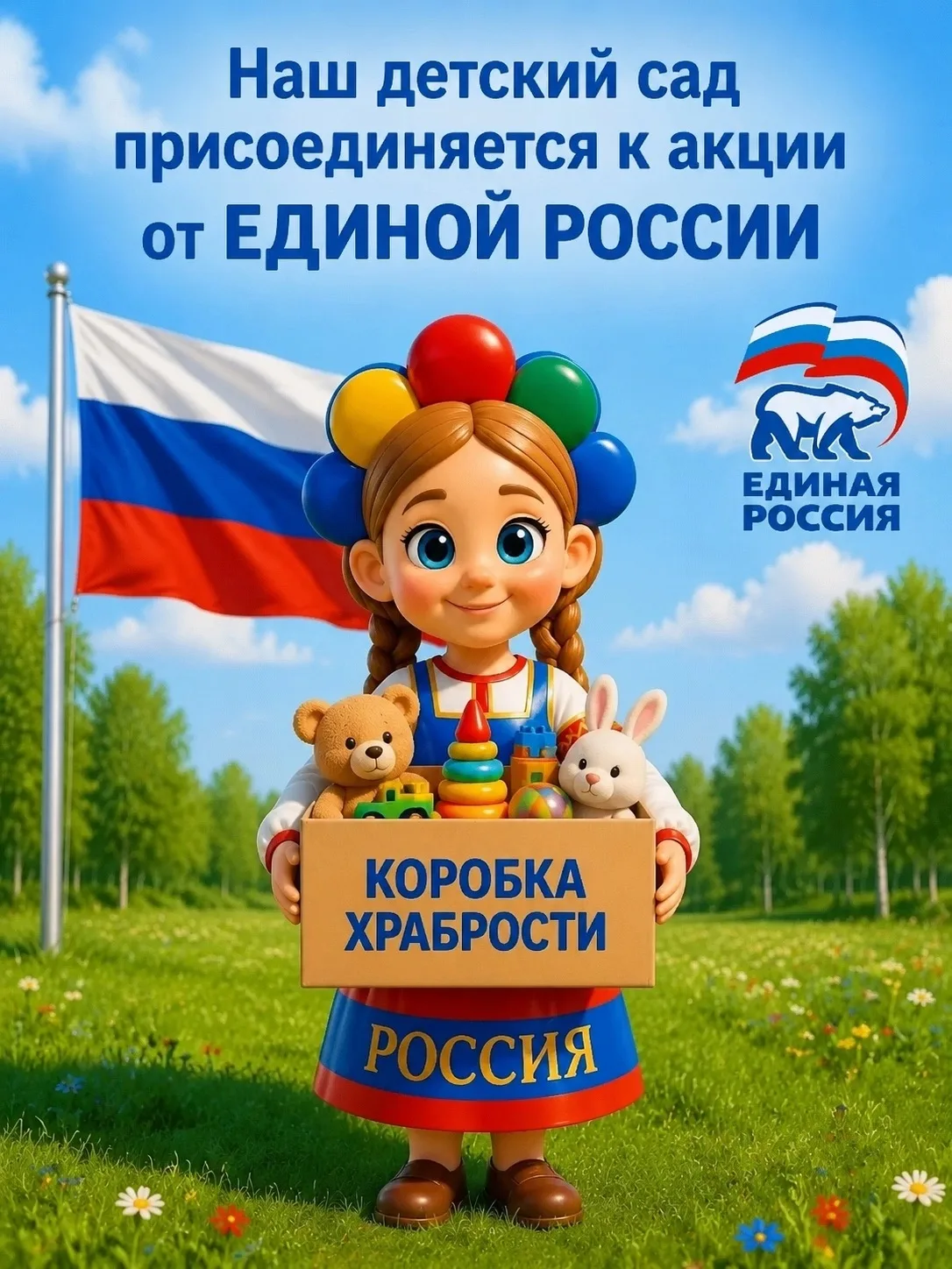 Наш детский сад присоединяется к ежегодной благотворительной акции «Коробка храбрости», которую запу