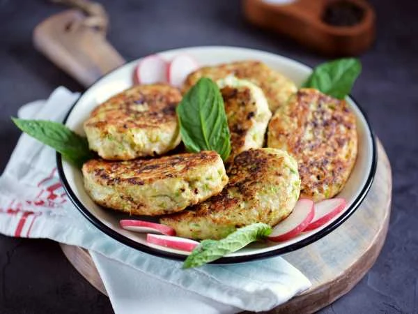 Котлеты из кабачков с картофелем и курицей😍