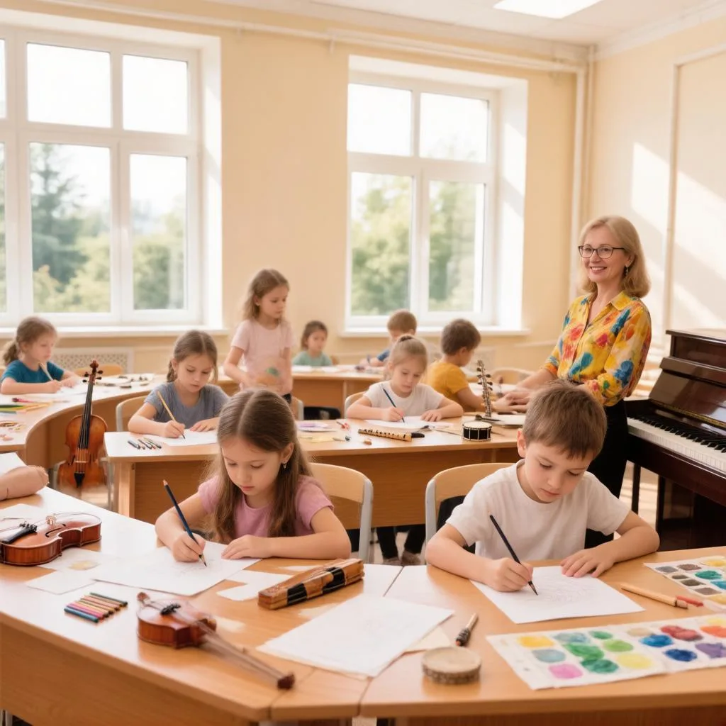 В Мухтоловской детской школе искусств кипит творческая жизнь! 🎨🎶 Здесь юные таланты р...