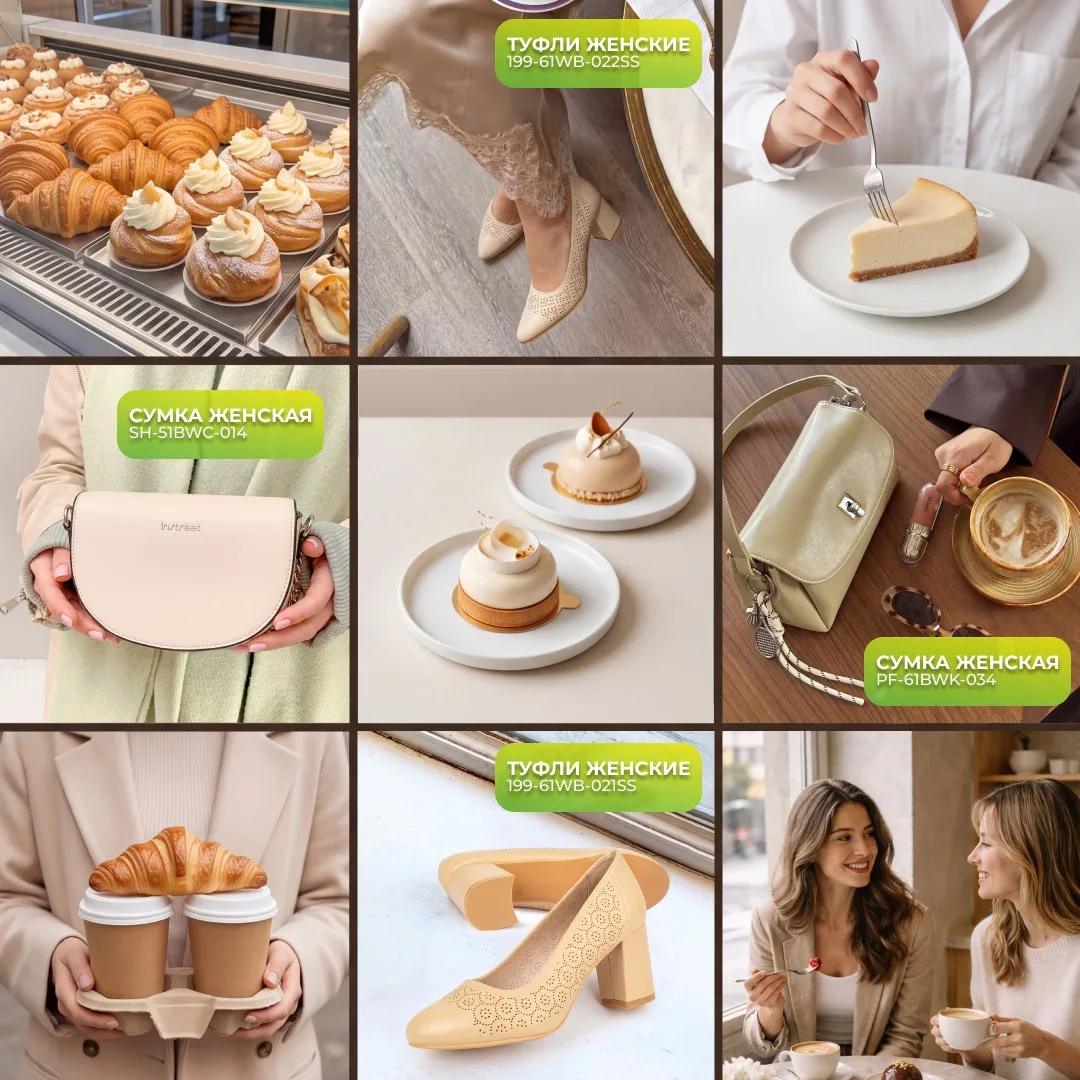 Планы на выходной: кофе, десерты и стильные образы!☕🍰