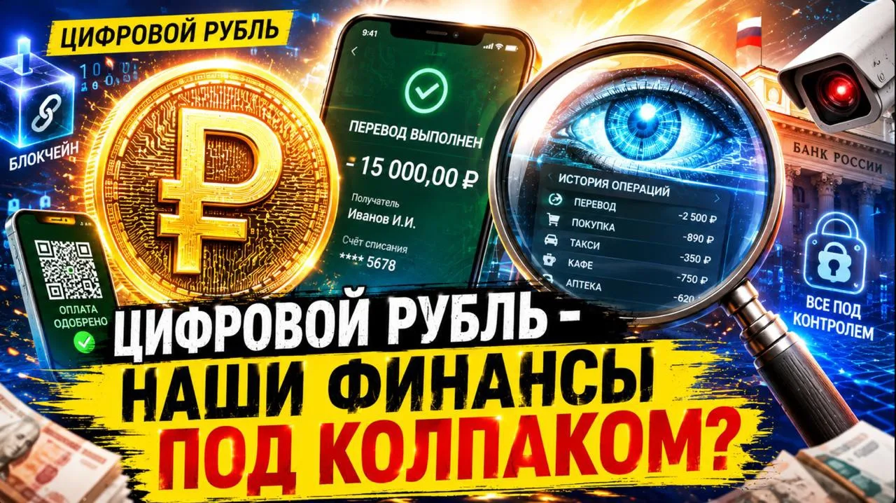 НАС БУДУТ КОНТРОЛИРОВАТЬ?Или что в себе таит цифровой рубль…