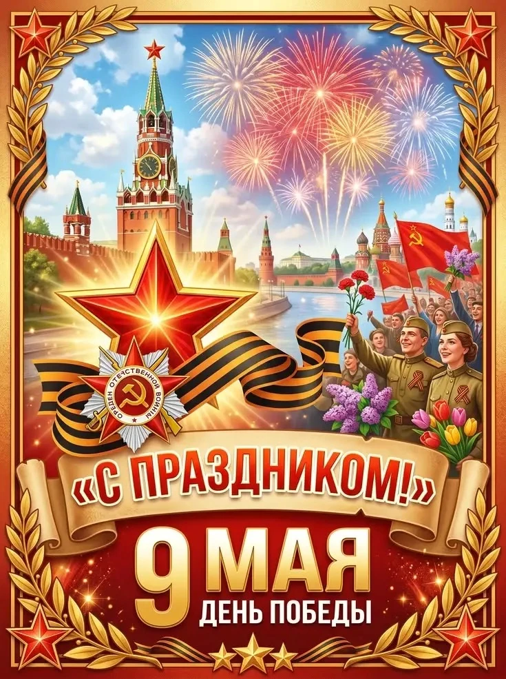⭐⭐⭐ С 9 Мая, с Днем Победы!