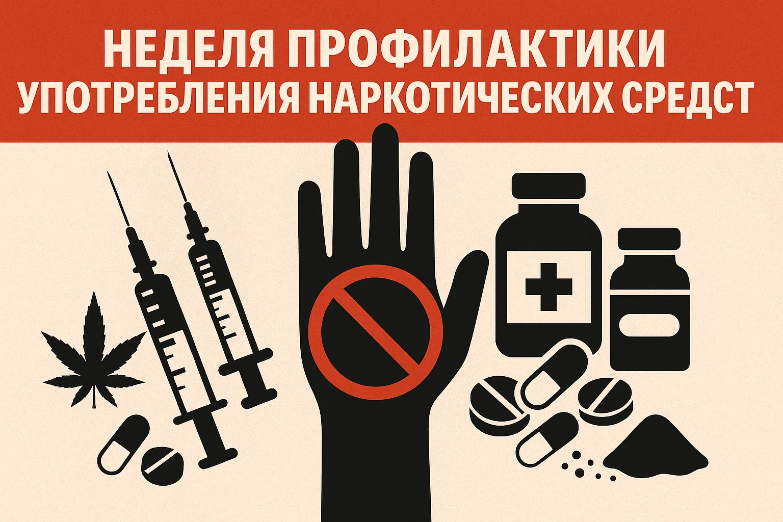 Начинается важная неделя, посвящённая профилактике употребления наркотиков.

Основная цель — не прос