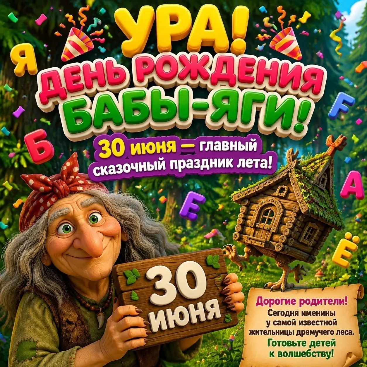 Вы когда-нибудь задумывались, что у Бабы-Яги есть свой личный праздник? А он есть, и отмечают его 30
