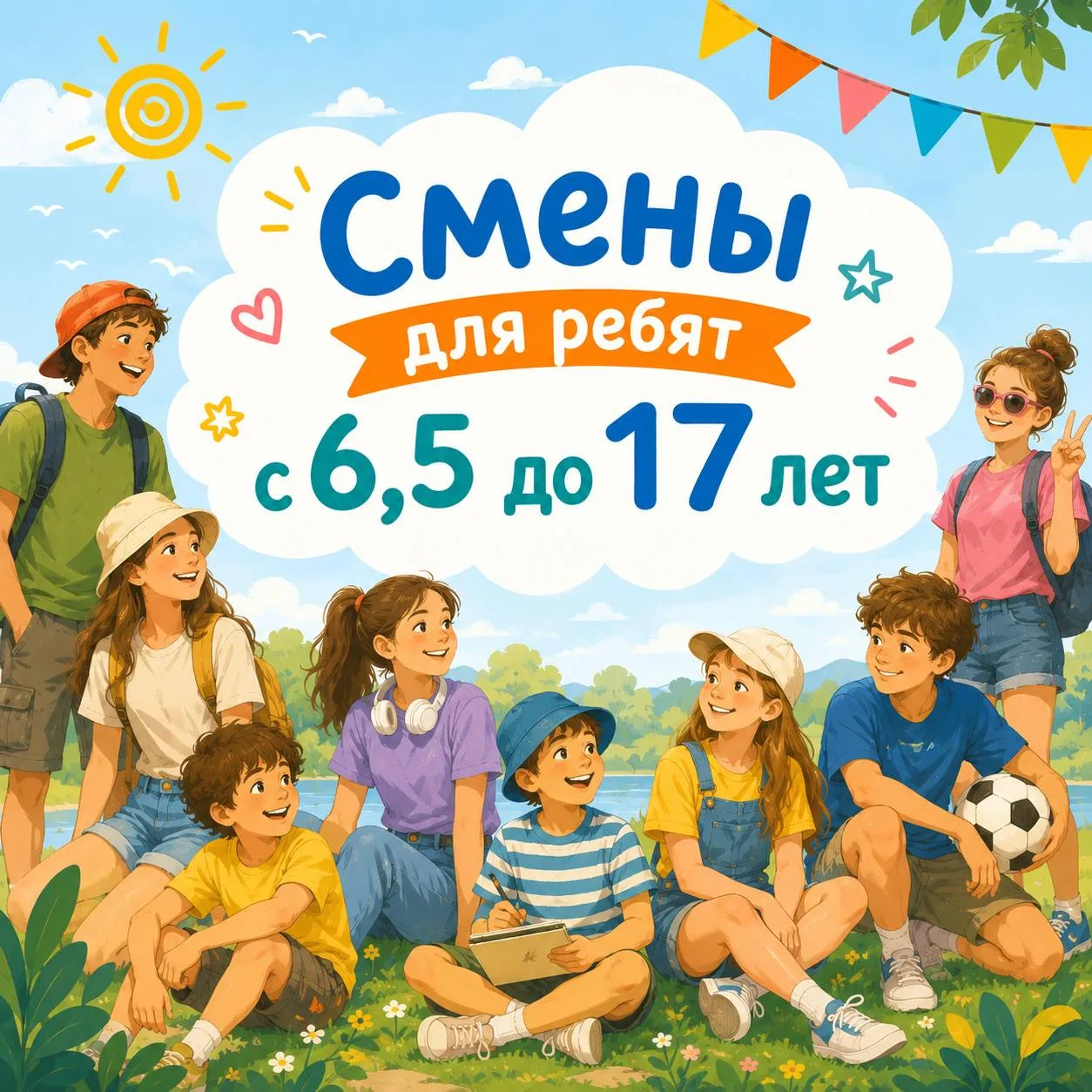 Через 2 недели долгожданные каникулы! ☀️  С 1 июня в Южном по традиции стартует летняя оздоровительн