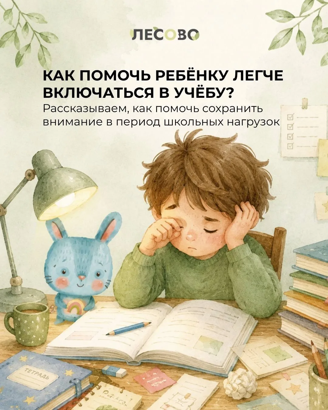 Как помочь ребенку легче включаться в учебу и сохранять концентрацию?