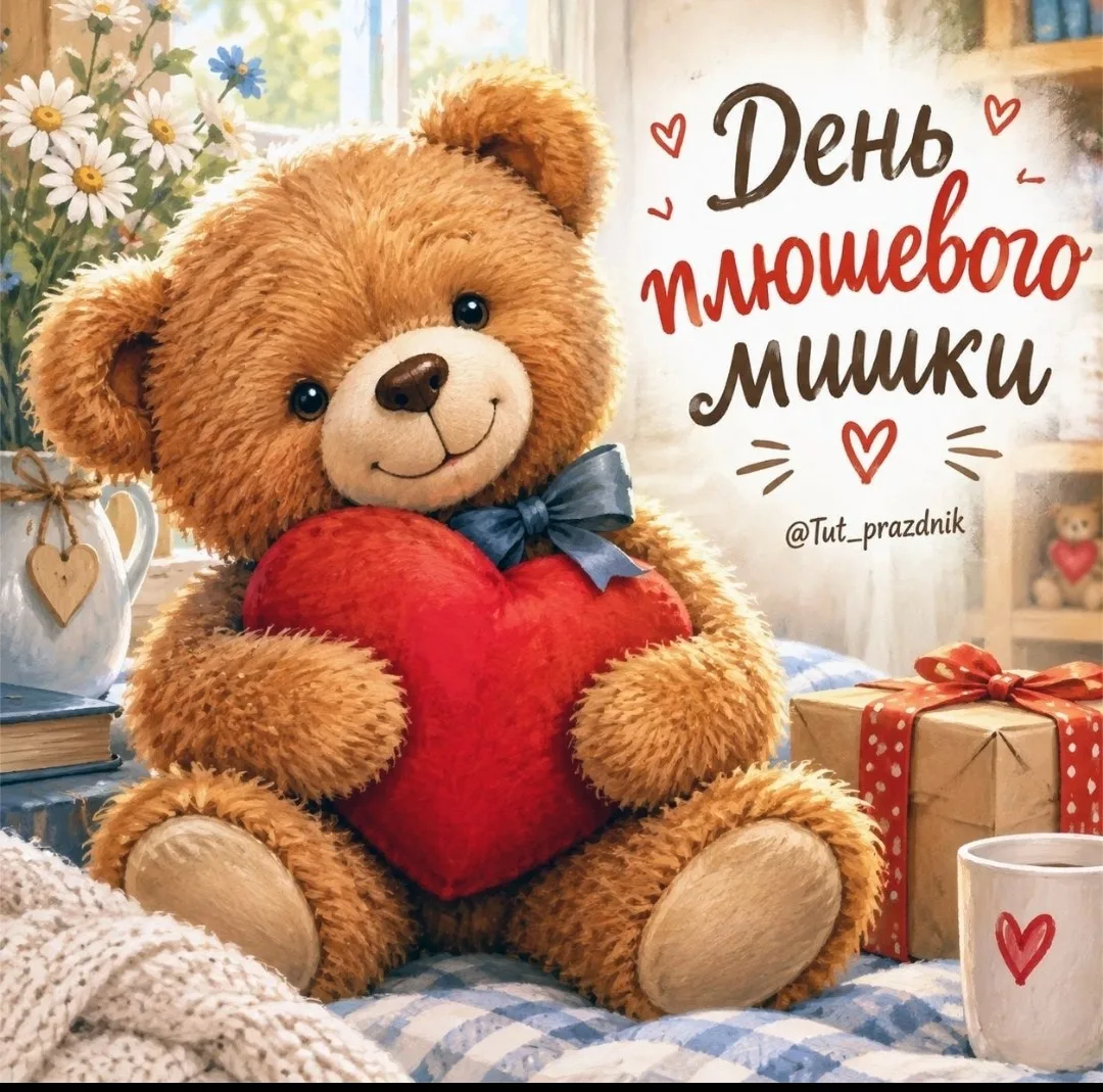 9 сентября — День плюшевого мишки 💛