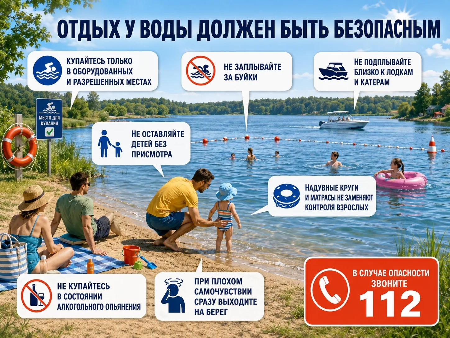 🏖 Отдых у воды должен быть безопасным