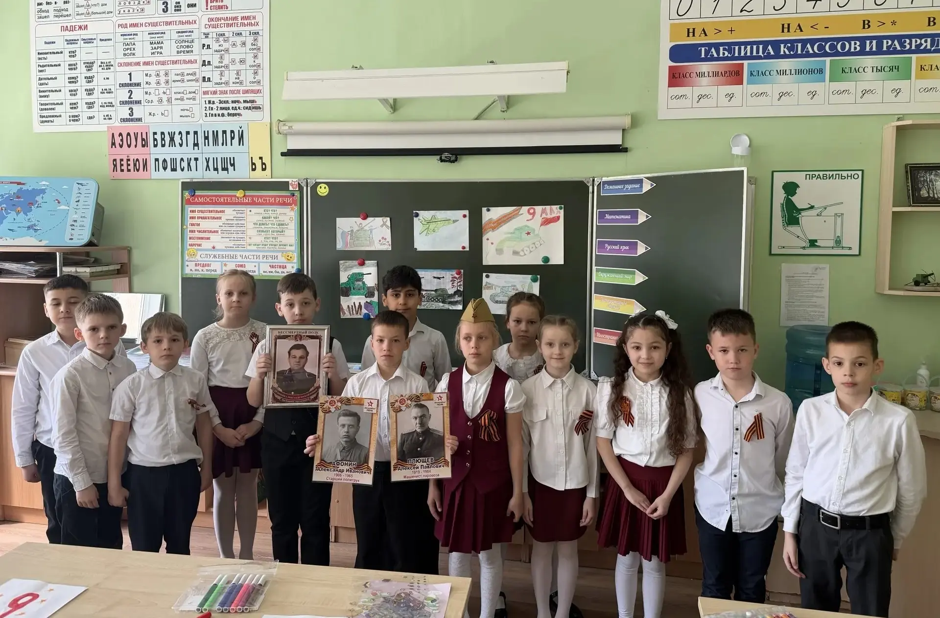 БЕССМЕРТНЫЙ ПОЛК  Наши ученики и учителя приняли участие в масштабной патриотической акции «Бессмерт