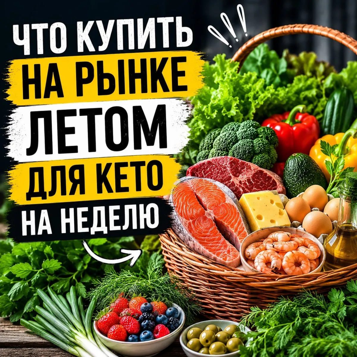Что купить на рынке летом для кето на неделю