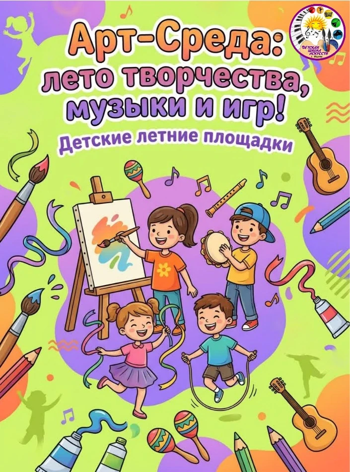 ✨ Лето в ритме творчества: приглашаем на проект «Арт-среда»! ✨