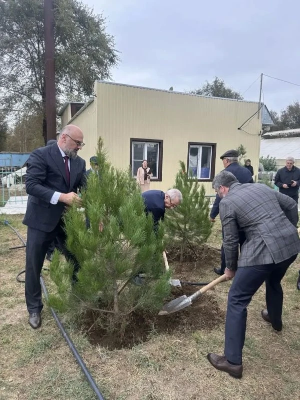 В городе Южно-Сухокумске прошла общегородская акция «Посади дерево», приуроченная к сос...
