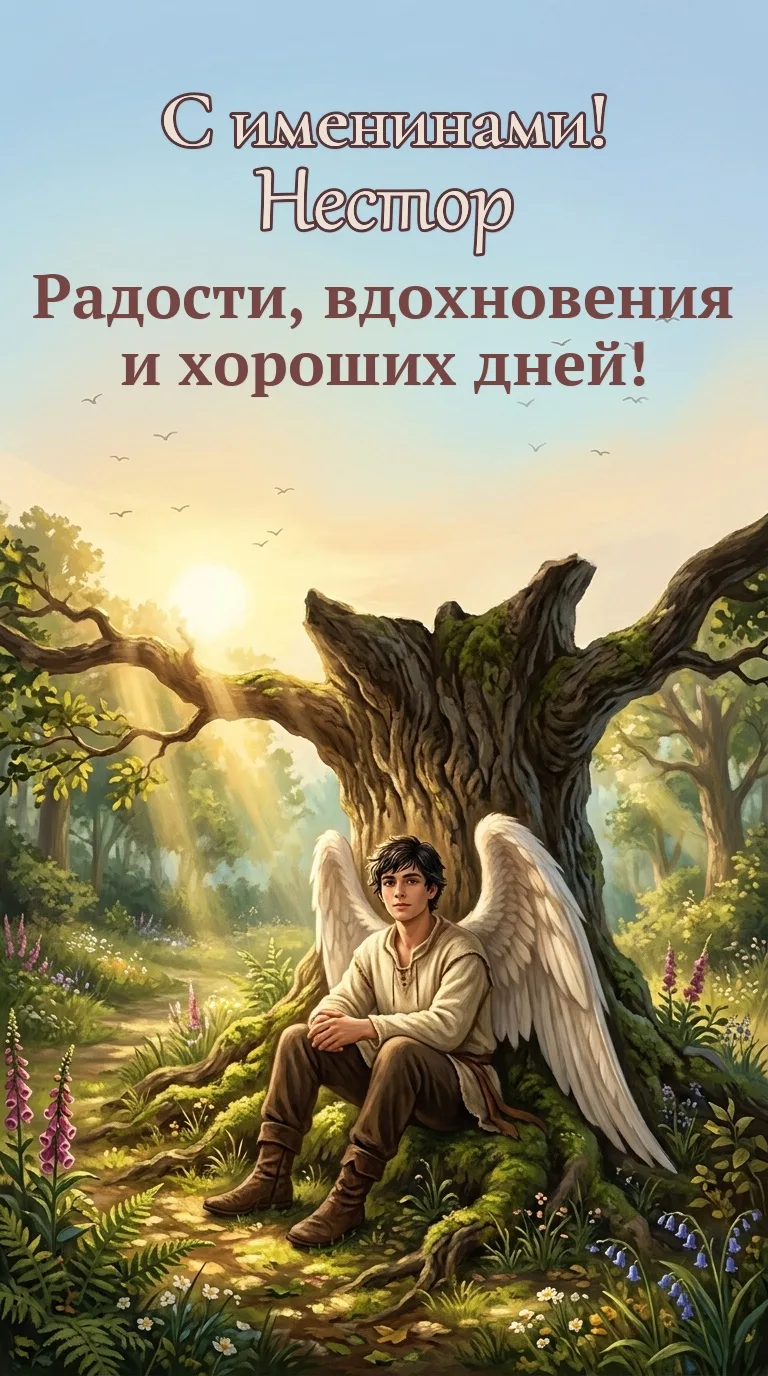 💐 4 октября — с именинами, Нестор!