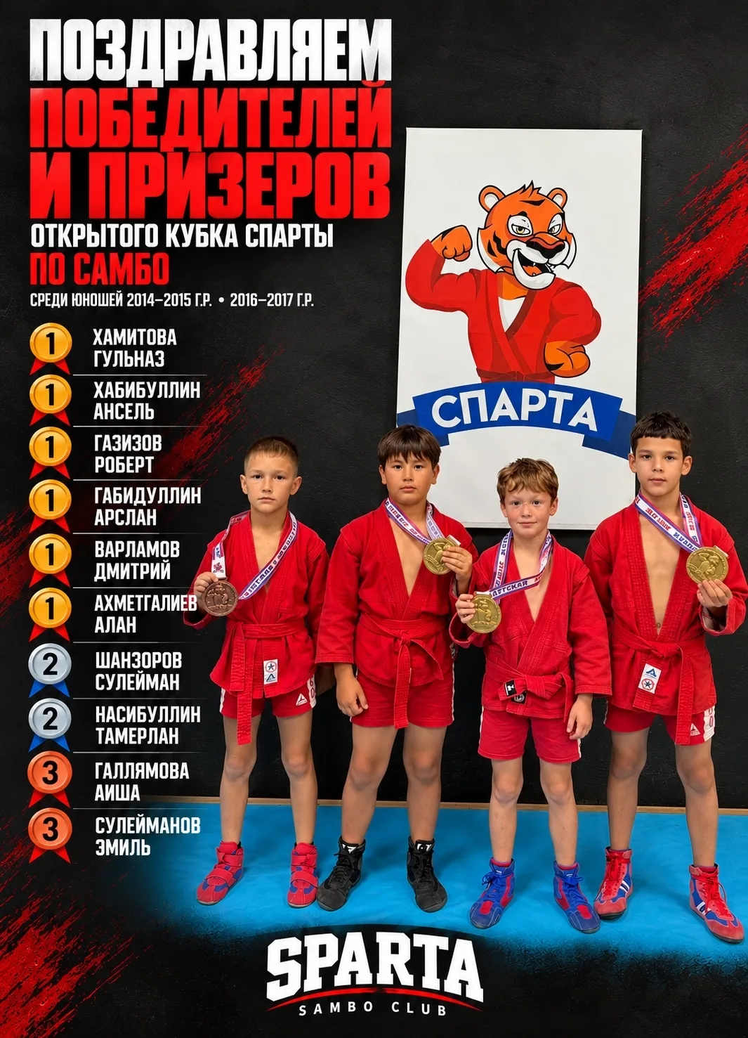 Бавлинцы на турнире завоевали золотые медали🔥