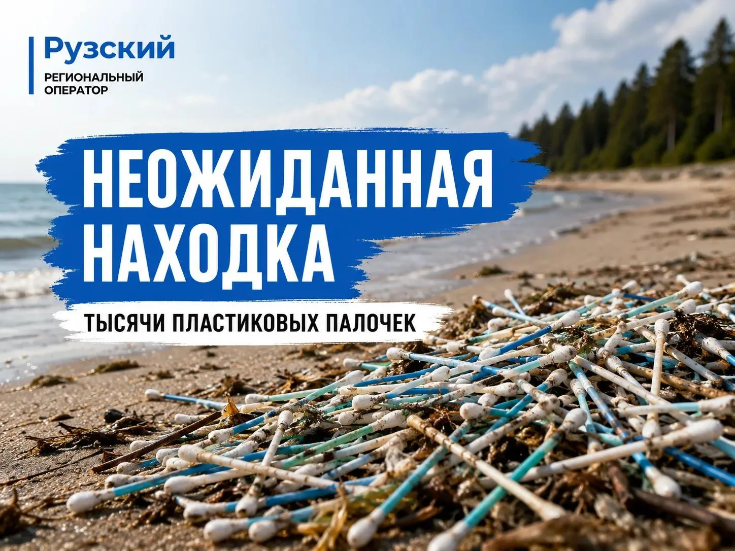 😱 Неожиданной находкой во время уборки побережья Балтики в заказнике «Тарховский» стали тысячи плас