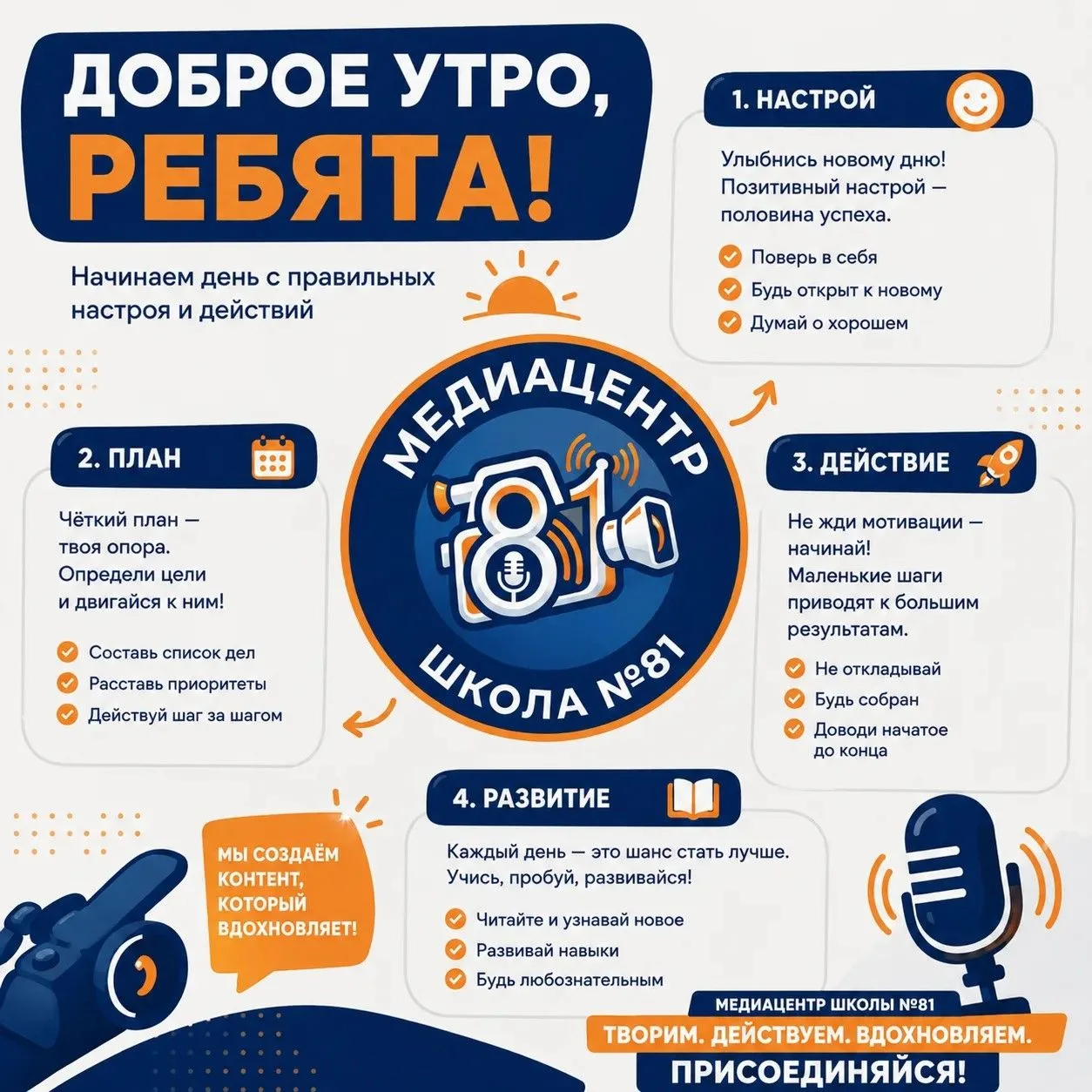 Даже на каникулах ребята из школьного медиацентра продолжают творить и вдохновлять! 

Каждый из вас 