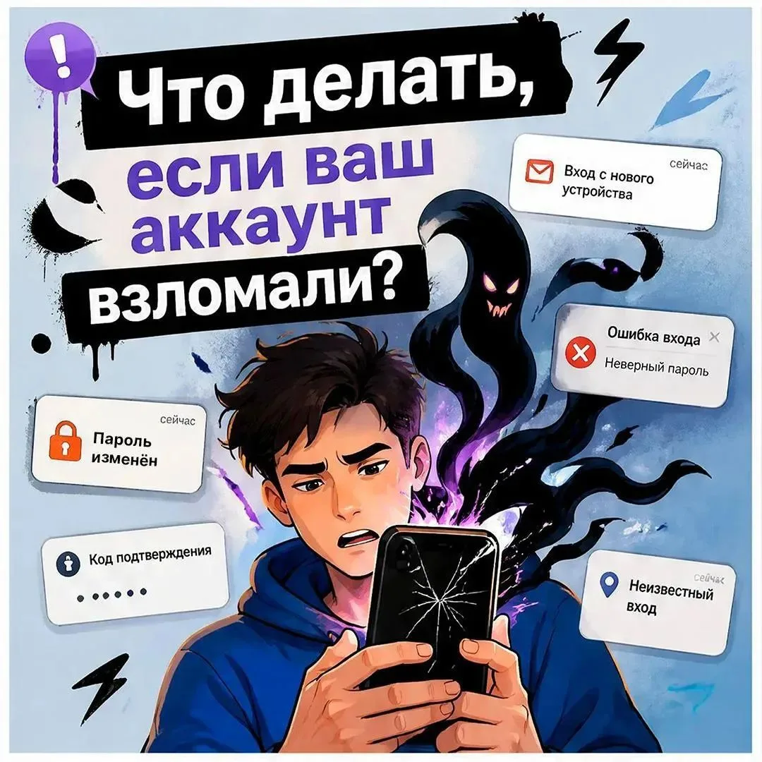 Если мошенники получили доступ к вашему аккаунту, действовать нужно сразу. Чем быстрее вы отреагируе