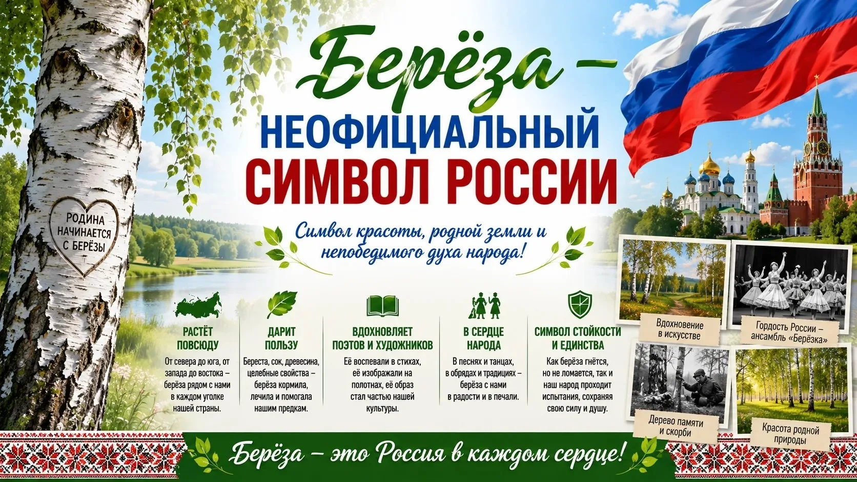 «Белая берёза под моим окном...» 🌿