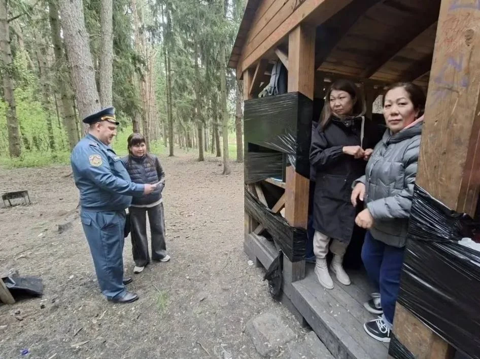 🔥 В Подольске проходят межведомственные рейды по профилактике лесных пожаров  Сотрудники МЧС России 