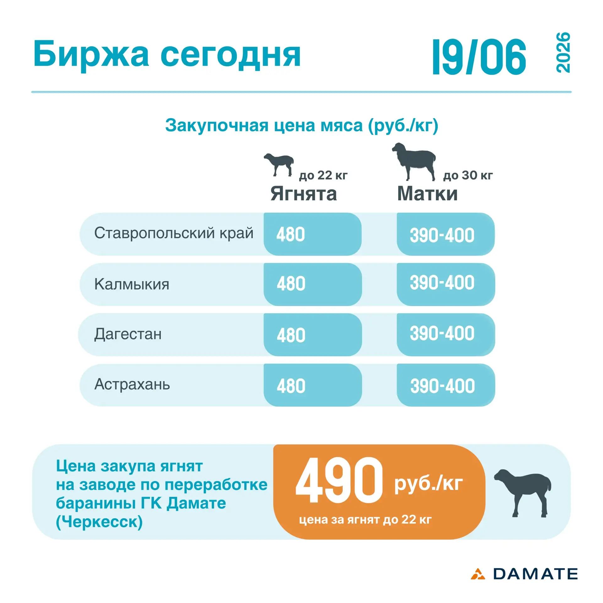 Рынок без изменений 🐏

Спрос на маток сохраняется, наблюдается рост предложений молодого скота ✅

С
