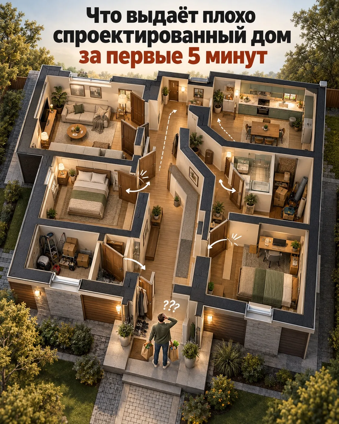 Что выдаёт плохо спроектированный дом за первые 5 минут 🏠