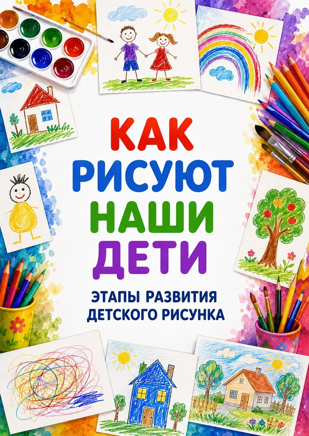 Этапы развития детского рисования✏️🖼