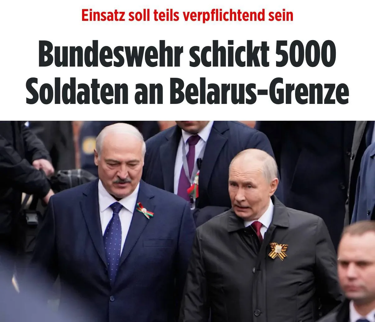 ⚡️Бундесвер разместит 5000 военных в Литве у границы с Беларусью, — Bild.

Германия создаёт постоянн