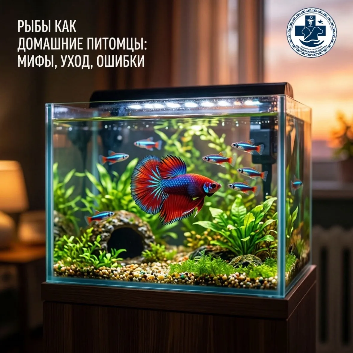🐠Мечтаете о своём подводном мире? Аквариум — это не только красиво, но и ответственно....