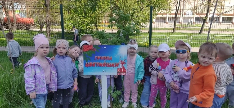 «Рябиновая аллея Победы»: новая добрая традиция в нашем детском саду