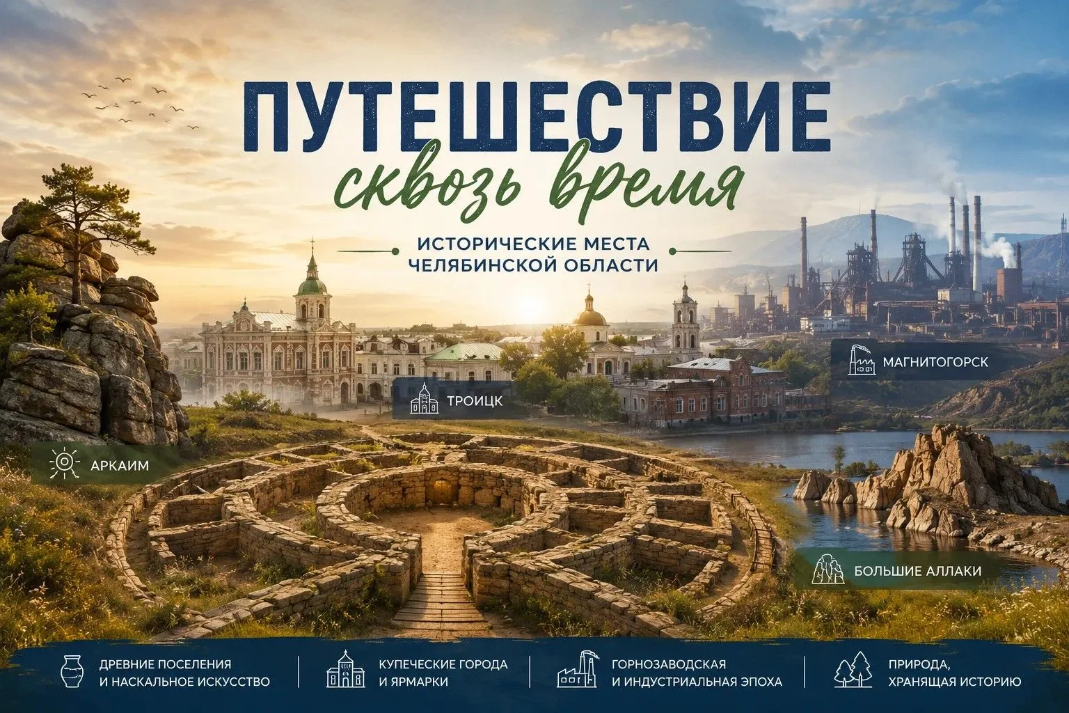 🌄Челябинская область часто ассоциируется с горами, озёрами и активным отдыхом. Однако путешествие п