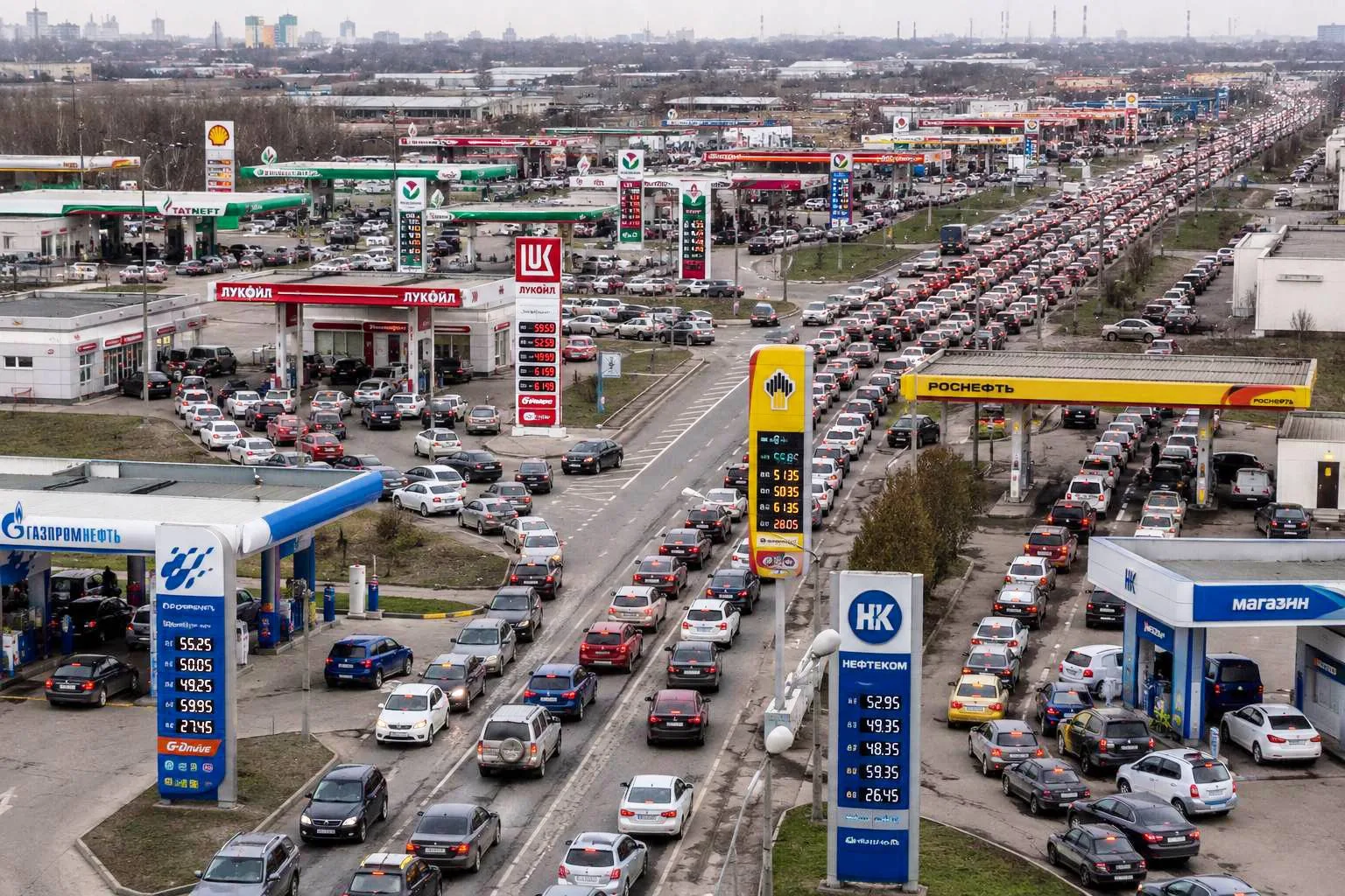 В Краснодарском крае за последние сутки возобновили работу еще 36 ранее закрытых автозаправочных ста