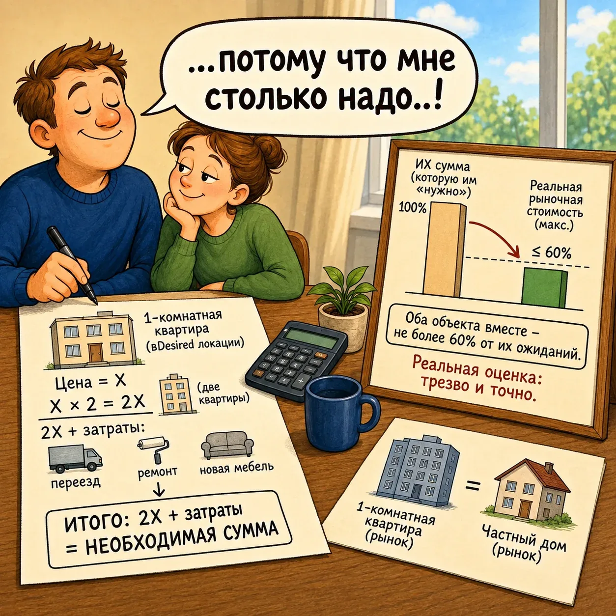 😧Чем дальше я работаю в недвижимости, тем всё больше меня удивляет подход к ценообразо...