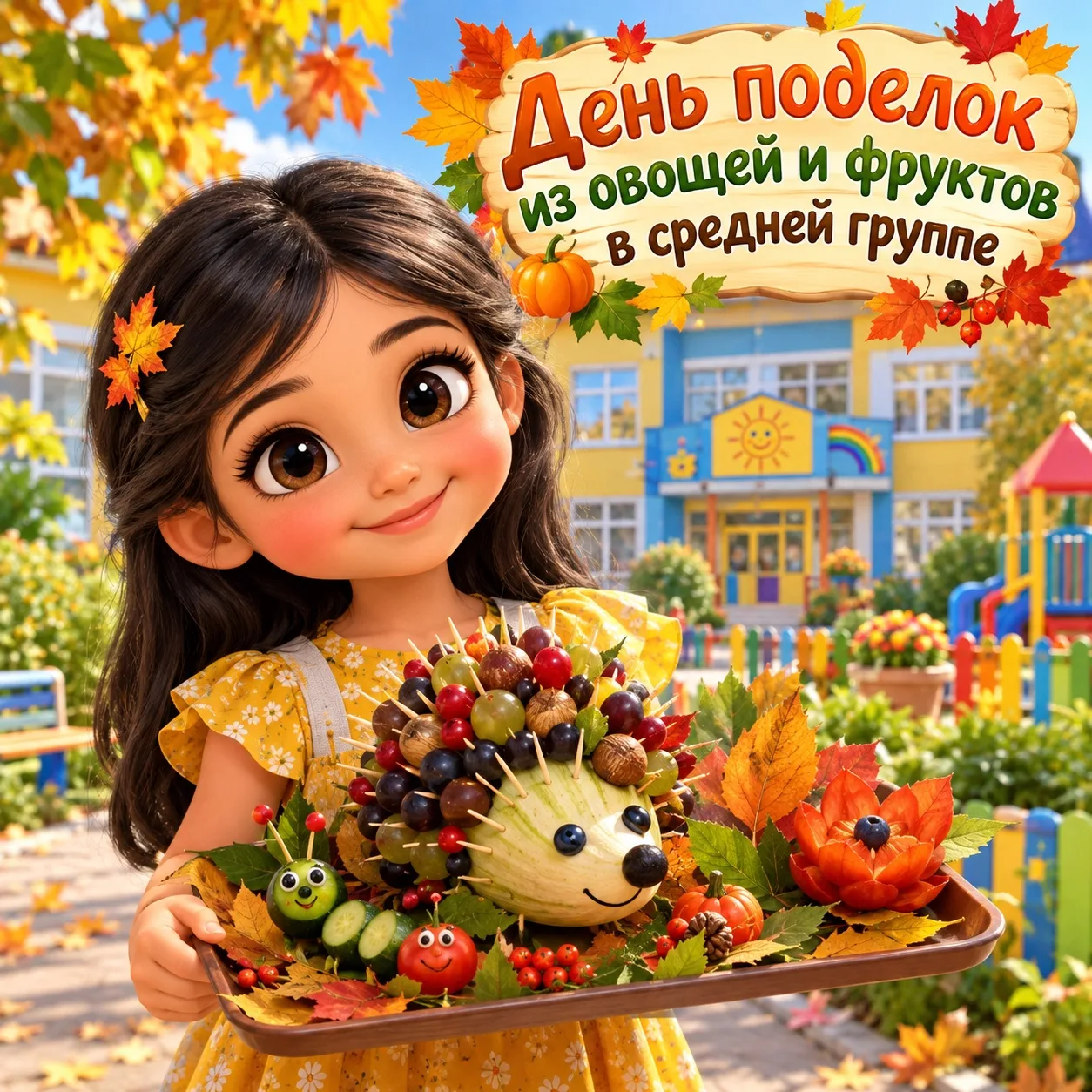 🥕 Выставка осенних фантазий: День поделок из овощей и фруктов! 🍏🎃✨