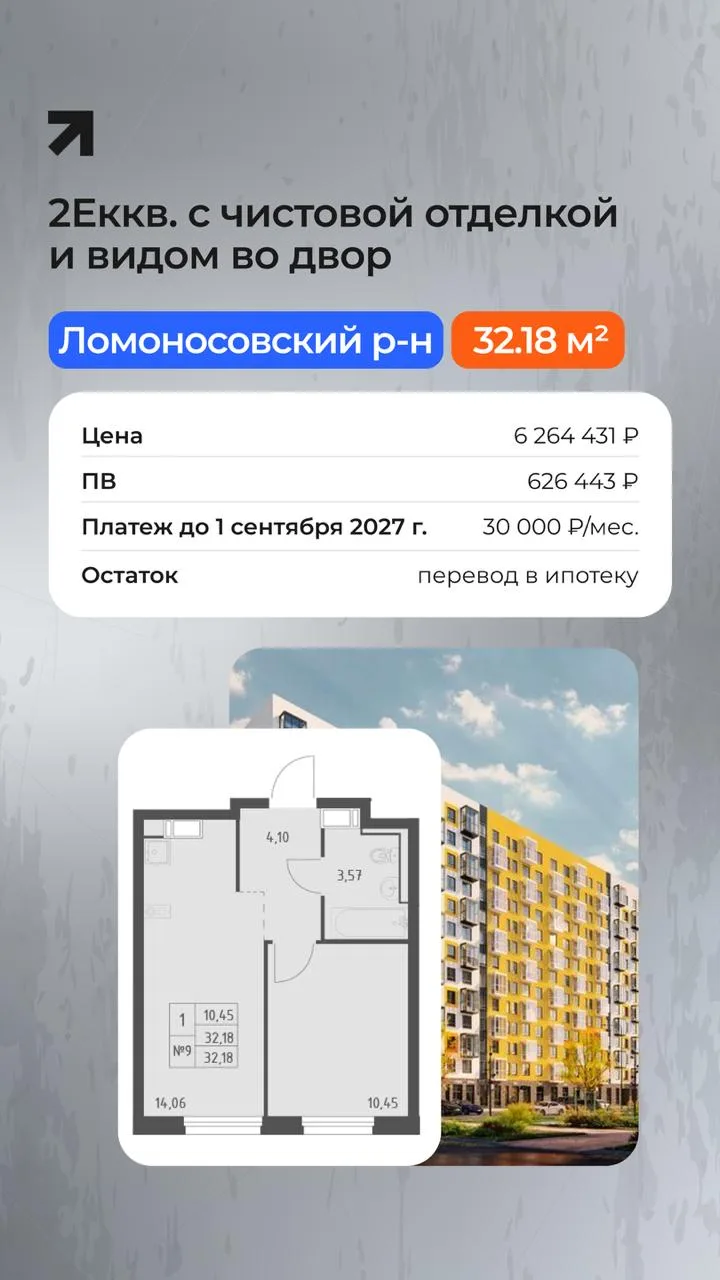 Новая рассрочка в проектах Группы Самолет с ПВ от 10% без удорожания и платежом 30 000 ₽