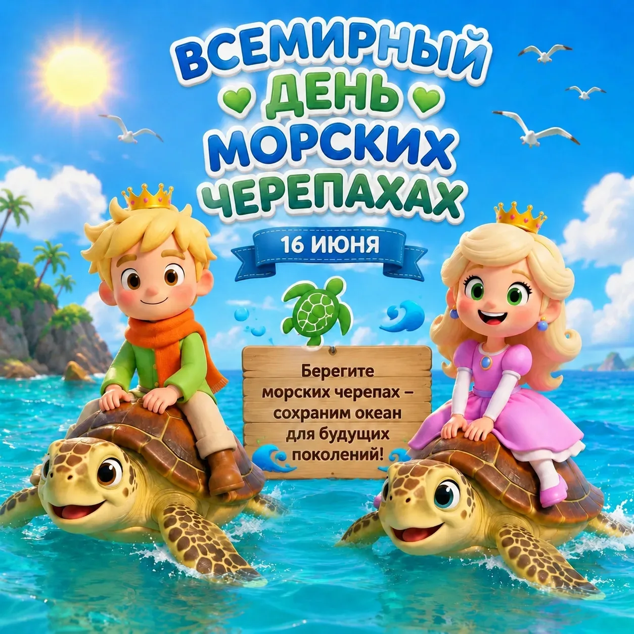 🐢 Внимание, юные спасатели! 🌊

Сегодня — Всемирный день морских черепах!

Знаете ли вы, что эти му
