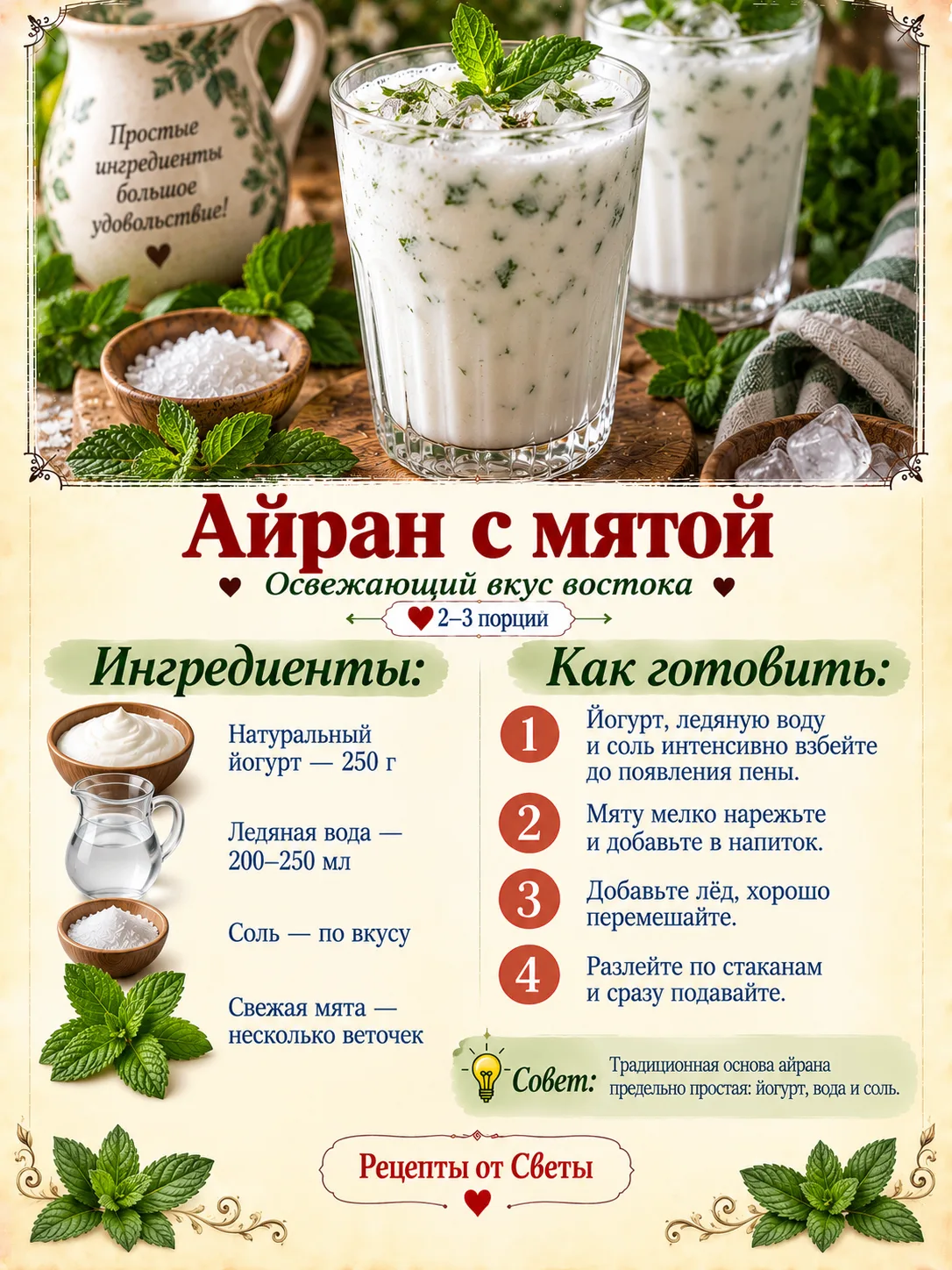 Рецепты от Светы 🍧 Подписывайтесь 🫶