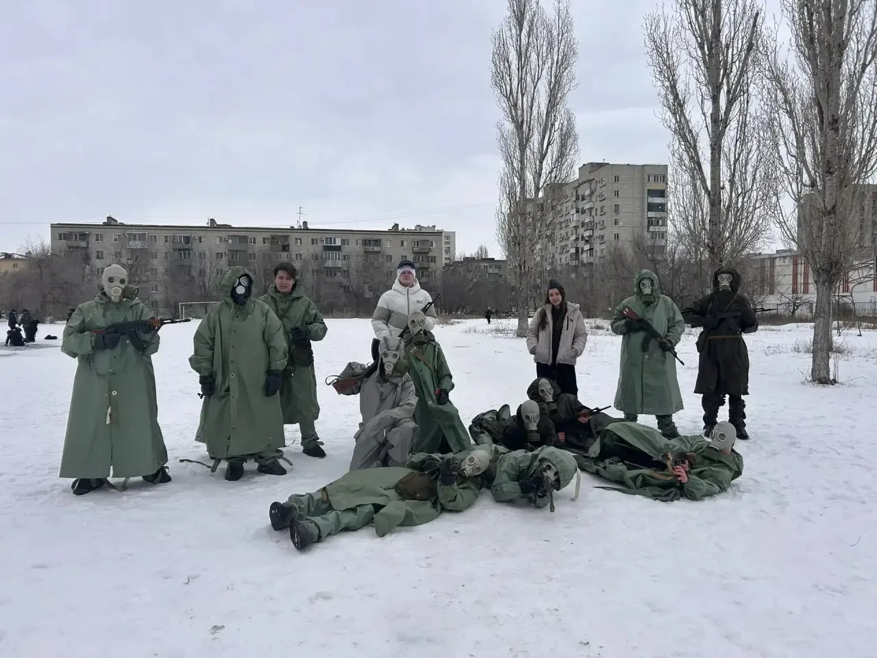 🌟 В рамках празднования победы под Сталинградом в нашей школе прошел военно-спортивный марш-бросок, 