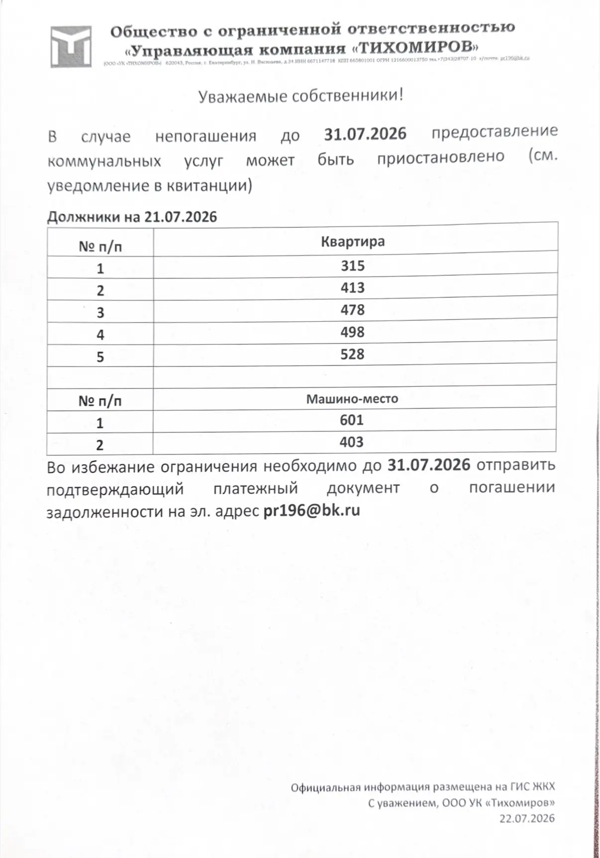 Медиа публикации