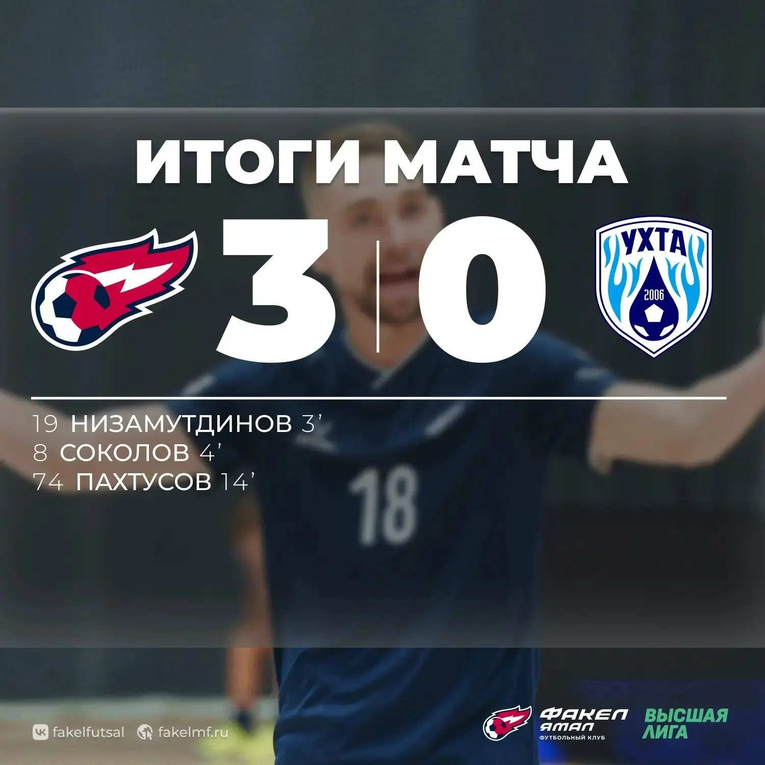 В Новом Уренгое состоялся матч Высшей лиги по футзалу, в котором местный «Факел Ямал» п...