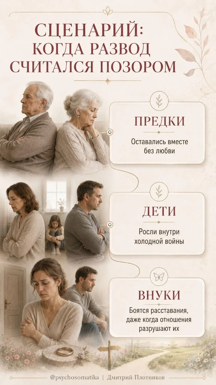 Когда развод считался позором.