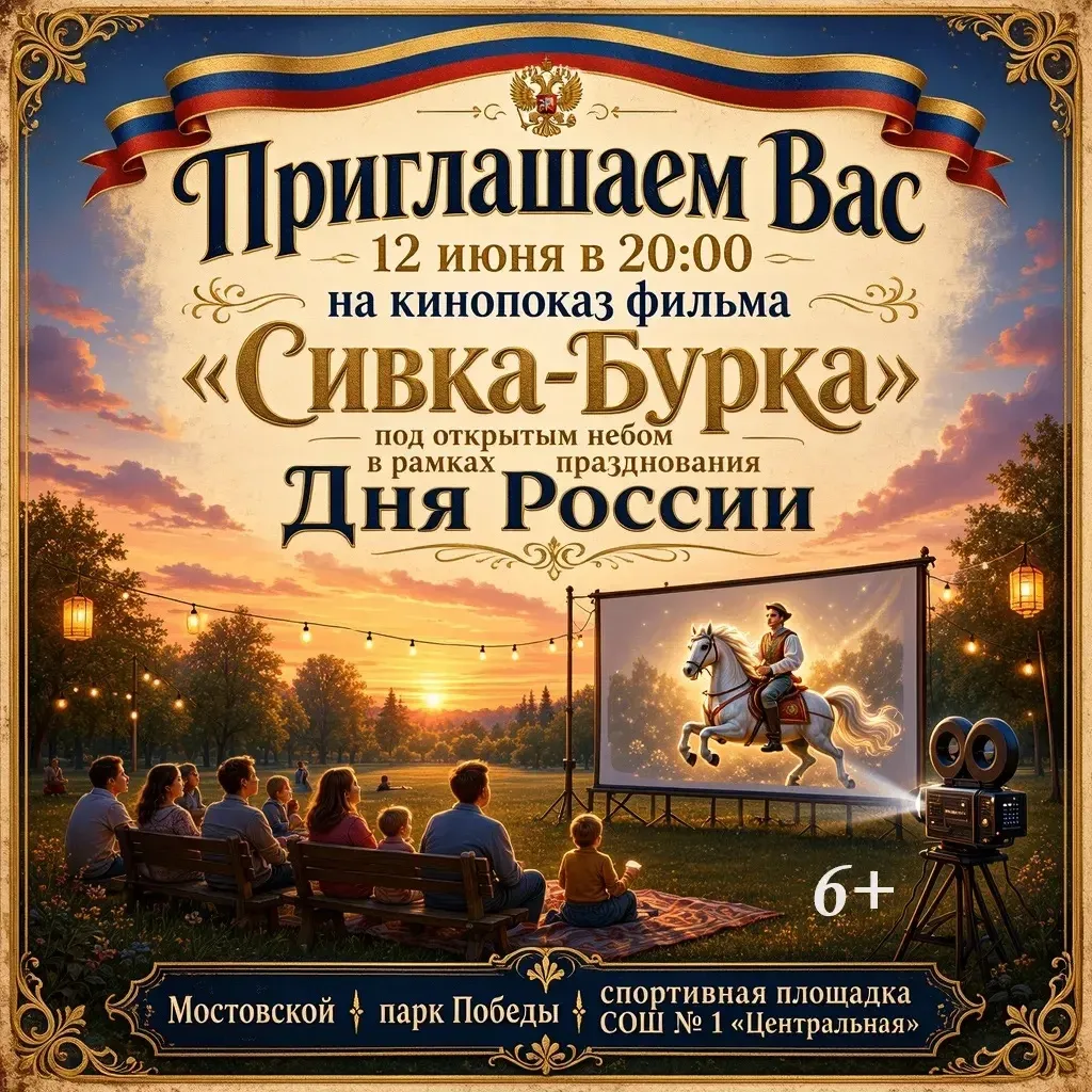 🎞️Кино под открытым небом в Мостовском