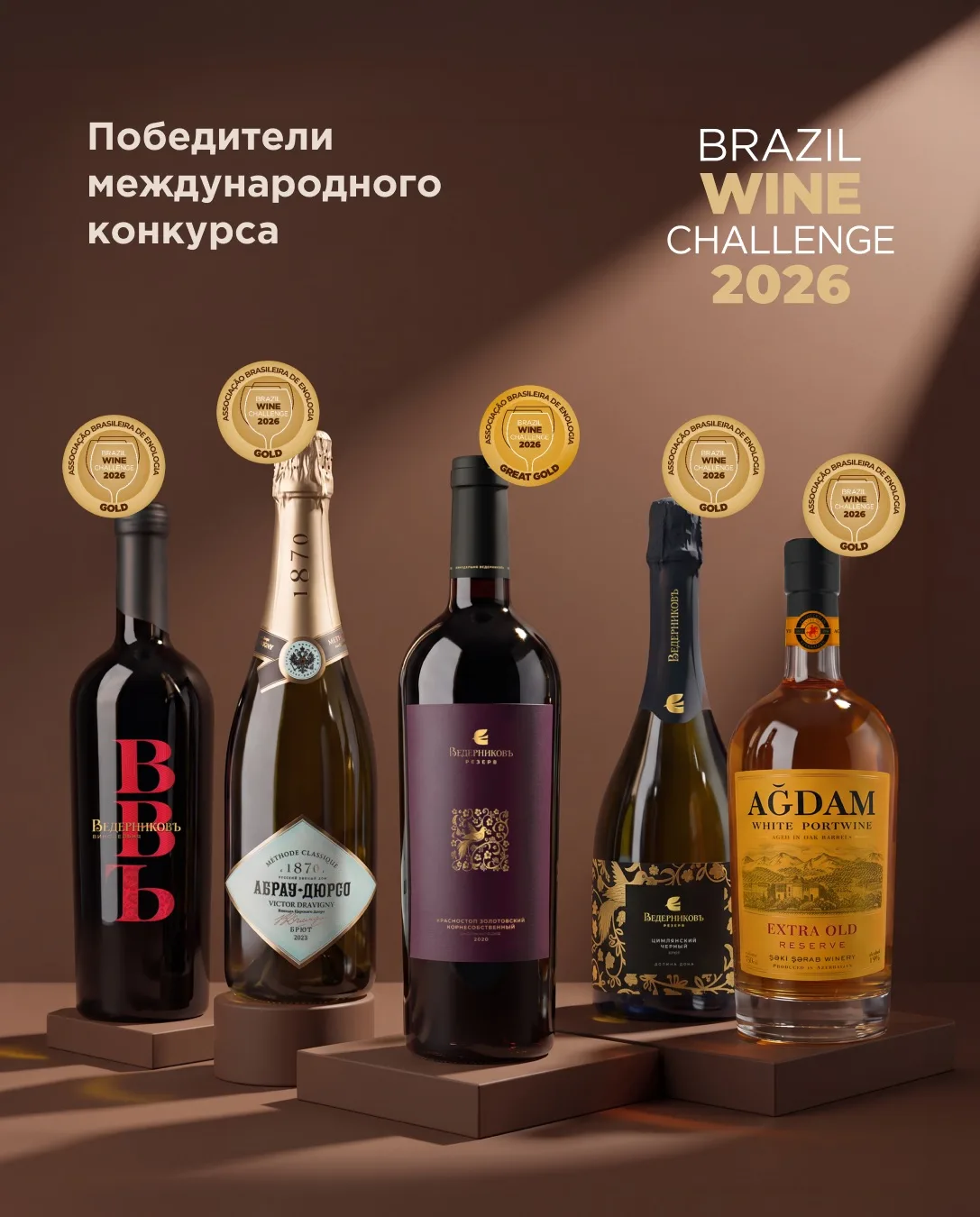 Яркая победа в Латинской Америке!

Brazil Wine Challenge — единственный международный винный конкурс