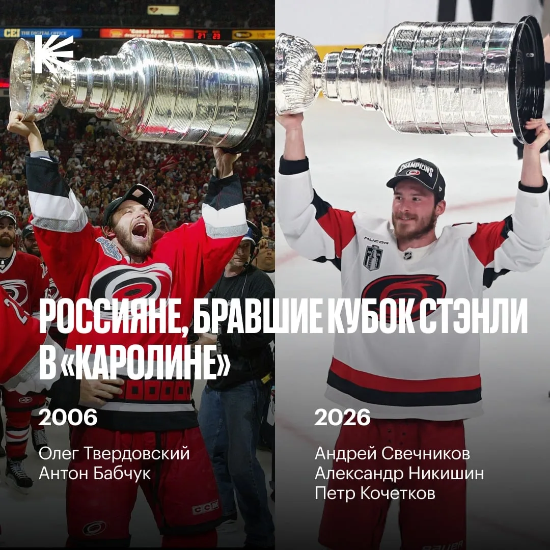 2006 🤝 2026 🇷🇺
 
Свечников, Никишин и Кочетков — не единственные чемпионы-россияне из «Каролины».