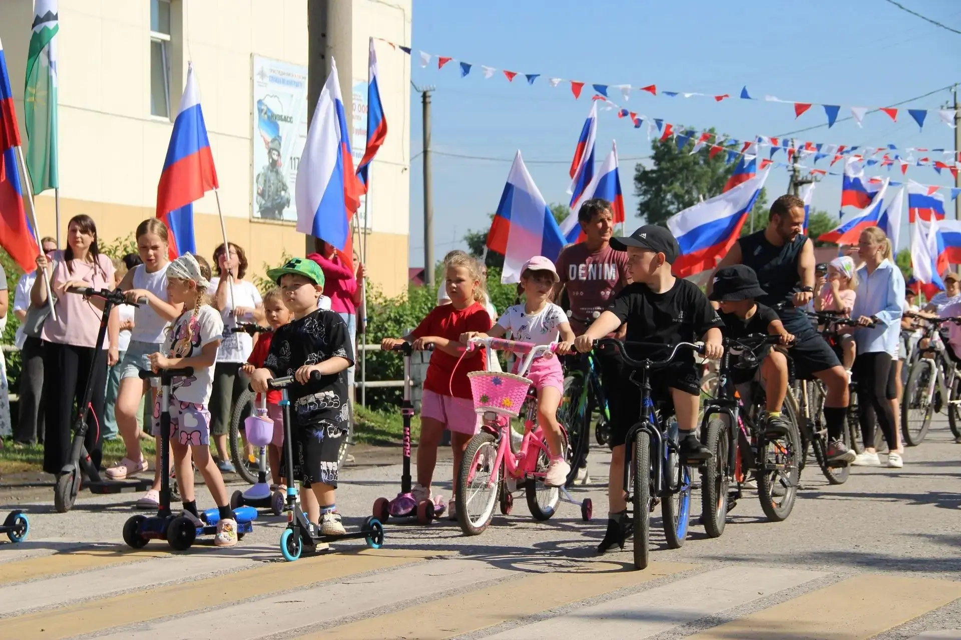 🎉 Велопробег в селе Мохово: праздник спорта и единства в честь 95‑летия Беловского мун...