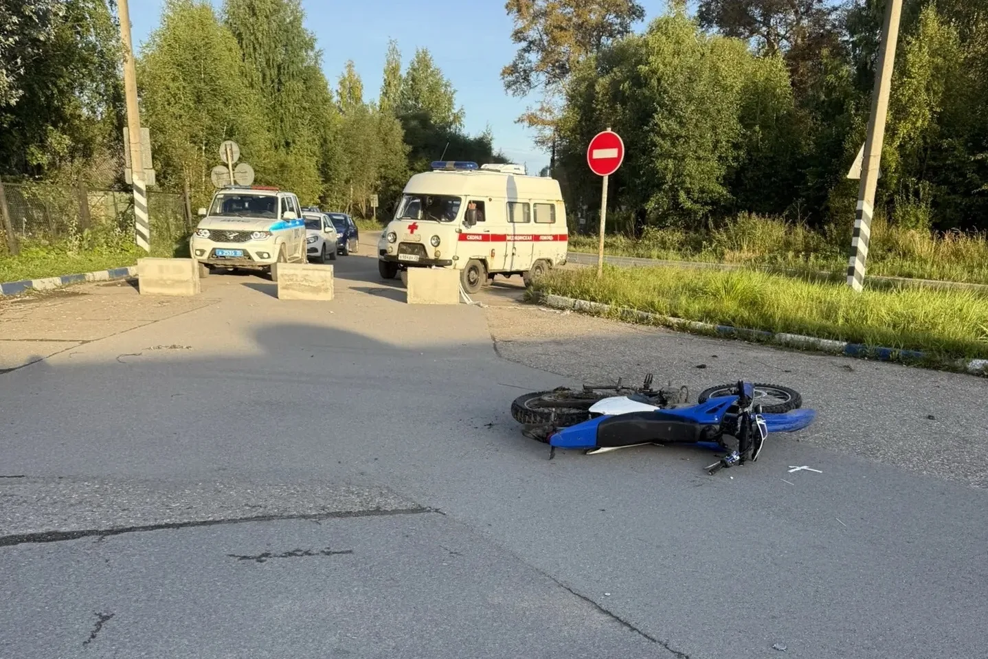В Вологодской области погиб 19-летний мотоциклист