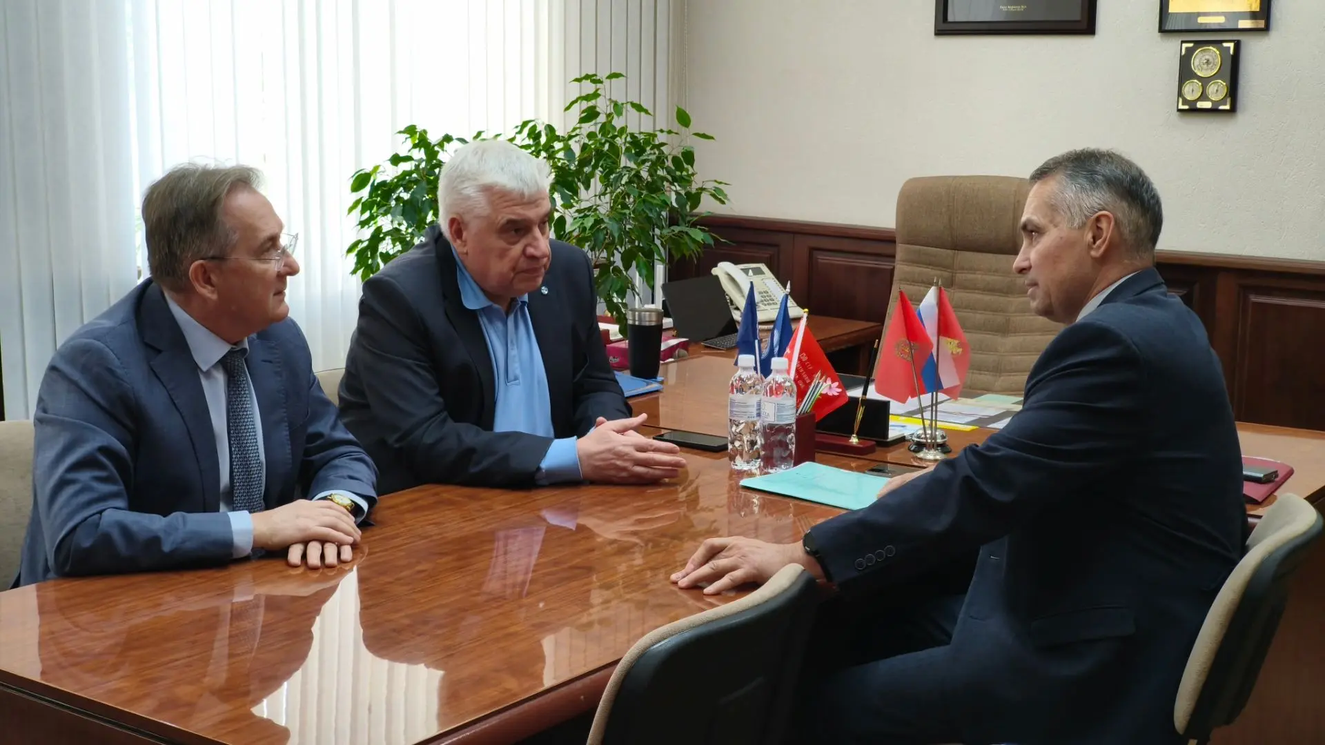 Сегодня состоялась встреча председателя Совета депутатов ЗАТО Железногорск Сергея Проск...
