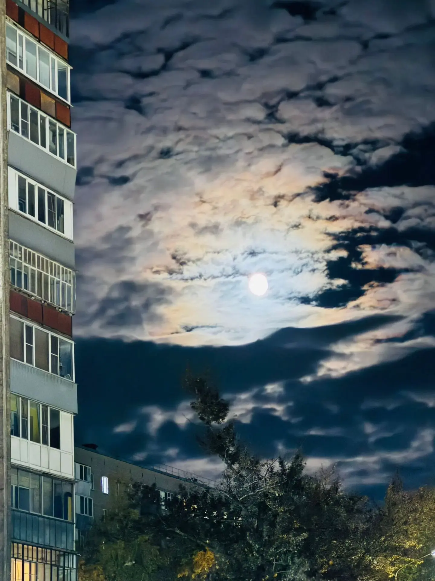 Ночное небо. Череповец. Заречье.