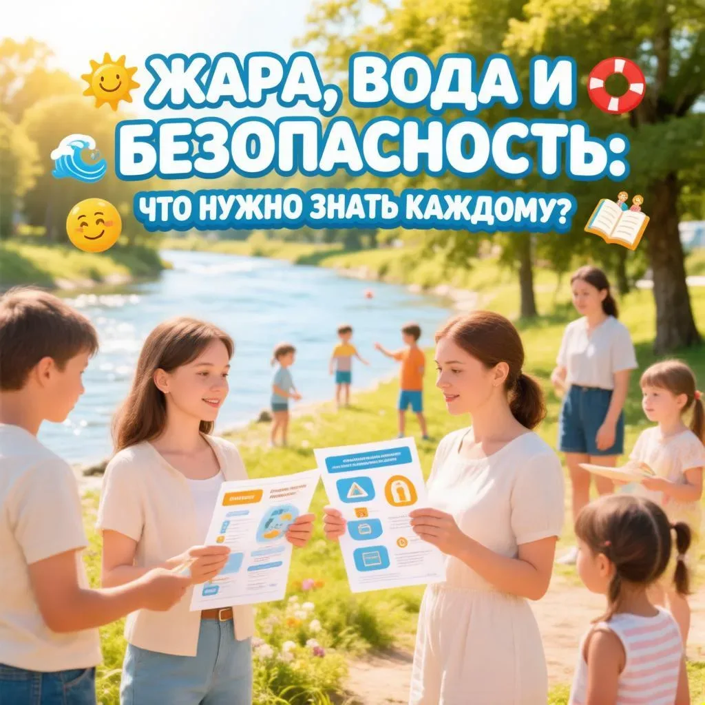 ⚠️ Жара, вода и безопасность: что нужно знать каждому? ⚠️

Лето — пора отдыха, каникул и долгожданно