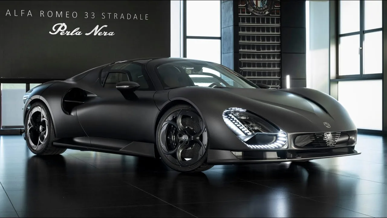 Alfa Romeo 33 Stradale Perla Nera: карбон, который не красят